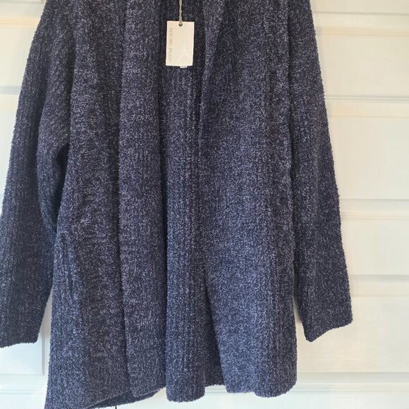 NWT: Barefoot Dreams Cozychic Cabin Cable Cardigan - Picture 5 of 6
